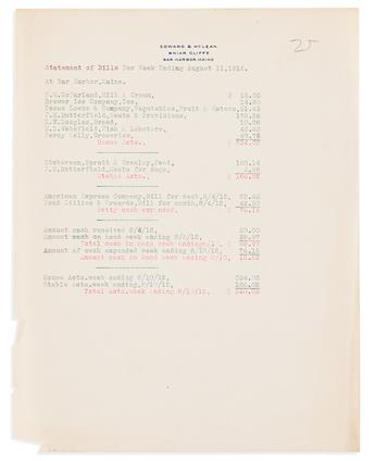 (FAMILY PAPERS.) Family papers of gold mining baron Thomas Walsh and his socialite daughter Evalyn Walsh McLean.